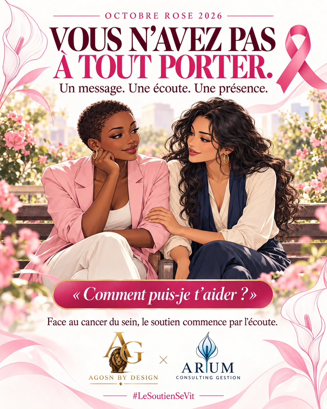 Campagne Octobre Rose : visuel sur l’écoute